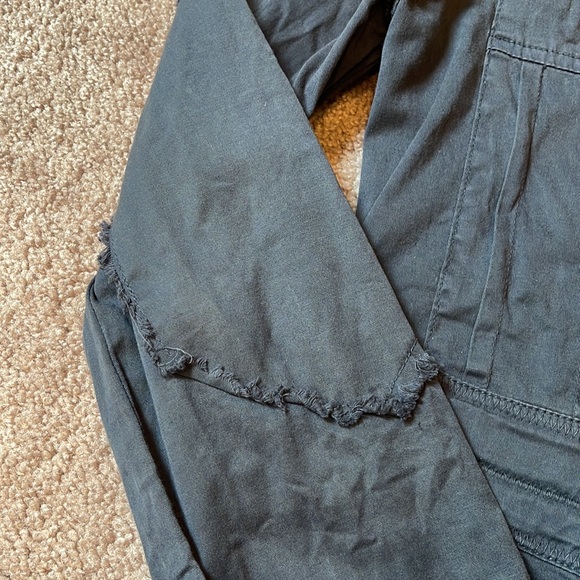 Navy blue jacket by XCVI with bronze gold hardware , stylish , size s - Picture 3 of 6